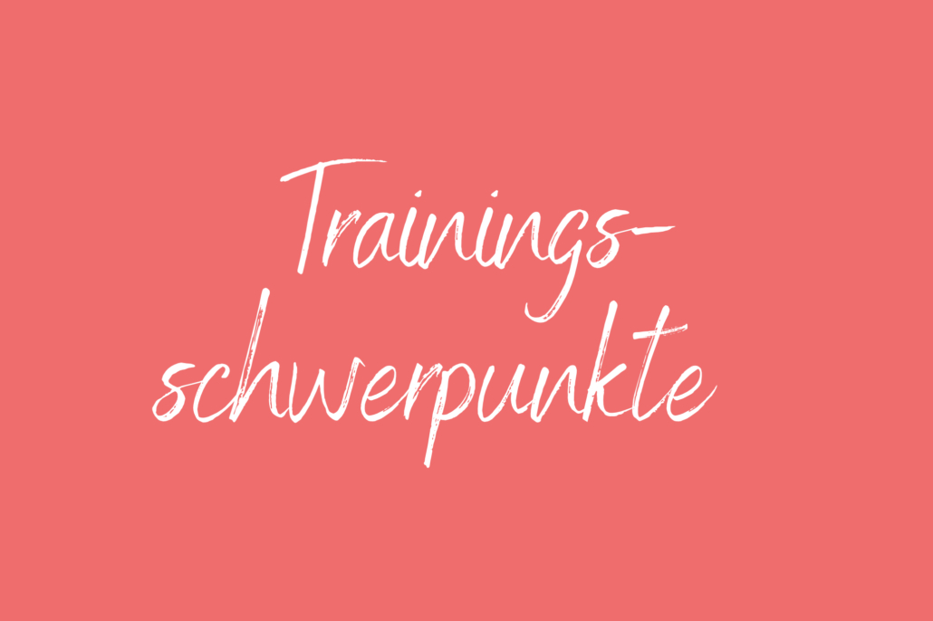 Trainingsschwerpunkte